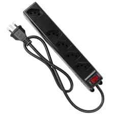 Régua de Tomadas 5 Saídas 110/220V com Protetor eletrônico inteligente