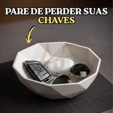 Bandeja Organizadora Porta Chaves Objetos Decorativa Minimalista Organizador de Mesa Hall