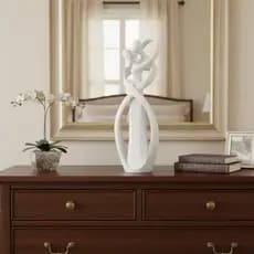 Escultura Decorativa Moderna Casal Infinito Moderno Romance Decoração Casamento Presente Minimalista