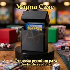 Deck Box Case de Objetos Universal Cartas TCG Pokémon e Yu-Gi-Oh  Rígido Premium MagnaCase Pro