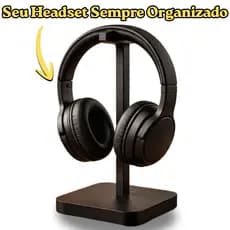 Suporte Gamer de Mesa para Headset Organizador Setup Minimalista
