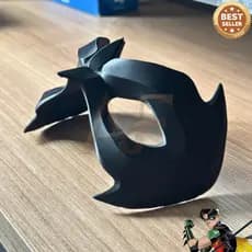 Máscara Robin Herói Vigilante Gotham Cosplay Geek Nerd Colecionável Edição Limitada Premium Realista