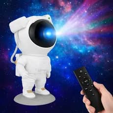 Projetor Astronauta Luz Noturna Galáxia Estrelada Projetor De Luz de Teto Nebulosa Com Controle-LC