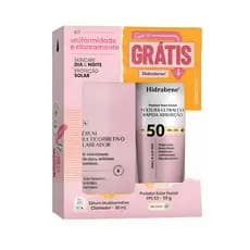 Kit Sérum Multicorretivo Clareador 30ml + Protetor Solar FPS50 UVA+UVB 50g - Hidrabene