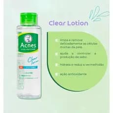 Loção adstringente p/ pele acneica Mentholatum Clear Lotion 180ml - Acnes®