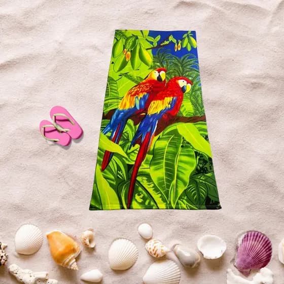 Toalha De Praia Microfibra Piscina Mar Gigante Colorida Estampada toque macio 70cm x 1,40 m
