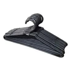 Cabides Plásticos Resistentes Preto Adulto e Infantil Antideslizante Secagem Roupas Roupeiro Organizador Closet