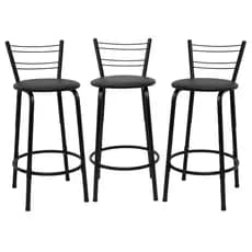 Kit 3 Banquetas Alta Para Balcão Cadeira Cozinha Banco Bar Balcão