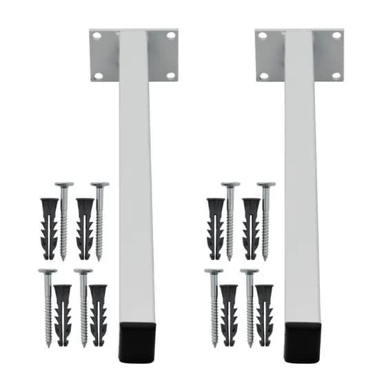 Kit 2 Suportes Para Pia De Parafusar Mão Francesa 30cm, 40cm, 50cm Grapa Parede Granito Microondas