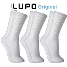 Kit 3 Pares Meias Lupo Original Cano Alto Longo Masculina Inverno Frio Algodão