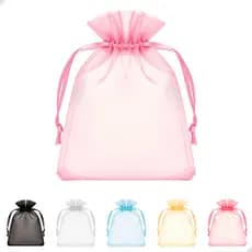 Kit 30/50/100 Saquinho de Organza Tule 9x12 cm Pequeno Para Lembrancinha Presentes Casamento