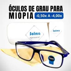 Miopia Óculos de Grau Pronto Azul Lentes -0.50 a -4.00 Diversas Cores Para Longe