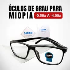 Miopia Óculos de Grau Pronto Preto Lentes -0.50 a -4.00 Diversas Cores Para Longe