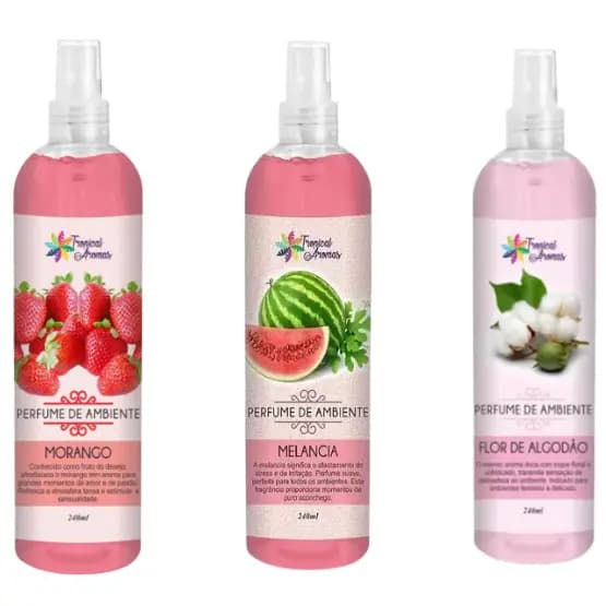 Perfume de Ambiente 240ml Válvula Spray Tropical Aromas