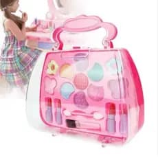 Kit Maquiagem Infantil Estojo Maleta Com Batom Gloss Presente Para Meninas