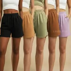 Short Feminino Duna Com Bolso Soltinho Leve Confortável Tendência Verão Praia