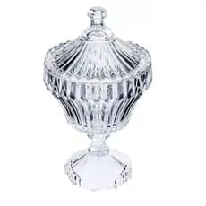 Potiche/ Bomboniere LYOR Renaissance com Pé de Cristal de Chumbo