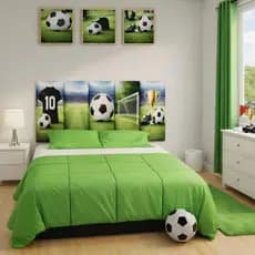 Cabeceira de Cama Menino Infantil Modular Auto Colante + Fita Dupla Face para Fixação