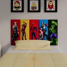 Cabeceira Infantil Estofada Cama Box Quarto Menina/Menino - Envio Full