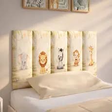 Cabeceira de Cama Estofada Auto Colante Todos Os Tamanhos Infantil Personalizada