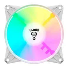 Kit 6 Cooler Fan Branco ARGB 120mm Ventoinha para Gabinete Eurus Snow RGB 3pin Clanm Gamer