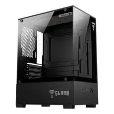 Gabinete Gamer Aquario Vidro Temperado Frontal e Lateral Mini Tower Torre Megalon Night Clanm
