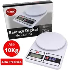 Balanca Digital De Precisao 1g A 10kg Cozinha Dieta Fitness - PILHAS GRATIS