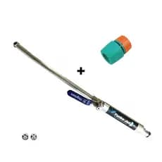 Esguicho Super Lavadora Alta Pressão Curto Turbojet P/ Mangueira De Jardim 1/2" Com Bicos Leque e Jato Lava Calçada Carro + Engate Rápido