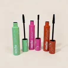 Máscara para Cílios Peel Off Selfie Melu Ruby Rosa, Verde e Laranja - Não Borra, Fácil Remoção/maquiagem.