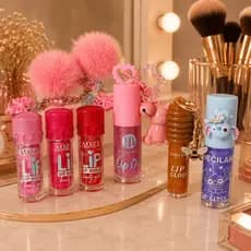 Gloss Labial Hidratante com Chaveiro Super Fofo - Lua&Neve / Sarahs Beat - Beleza e Maquiagem