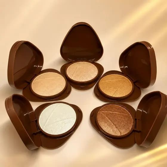 Iluminador Compacto Efeito Glow GLASS Ruby Rose Natural - Brilho e Beleza