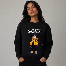 moletom goku anime fofo algodao nao desbota moletom goku menino algodao anime postagem rapida moletom careca feminino