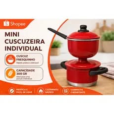 Cuscuzeira Porção Individual Pequeno Alumínio Color 1 Porção de Cuscuz