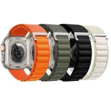 Pulseira Nylon Pano Alpina Para Smartwatch Relógio Ultra Série 3 4 5 6 7 8 Pulseira 38mm 40mm 41mm 42mm 44mm 45mm 49mm