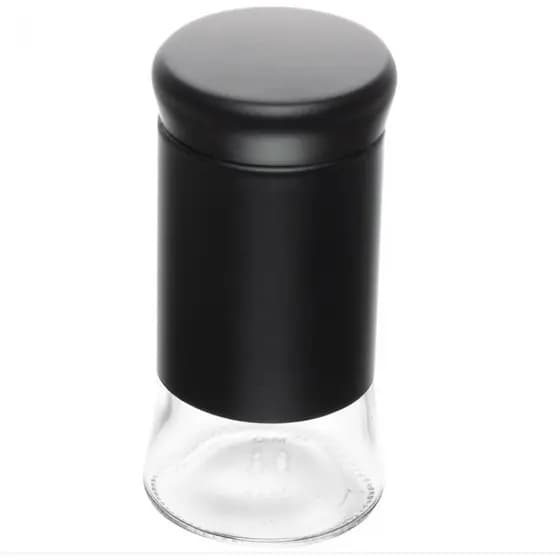 Porta Temperos de Vidro Preto 135ml Wolff – Pote para Especiarias e Condimentos