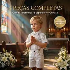 Conjunto Infantil Batizado Igreja menino Pajem casamento masculino bebê luxo noivinho 100% aldodão