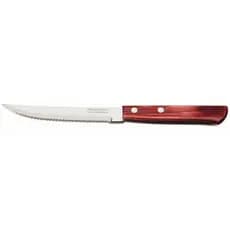 Conjunto 6 Facas de Churrasco Inox 5 Polegadas POLYWOOD Vermelho Tramontina