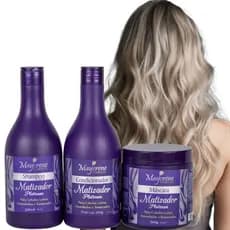 Cabelo Shampoo Capilar Matizador Platinum Maycrene Cosméticos