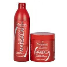 Kit Matizador Marsala Shampoo Capilar  + Mascara