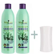 Kit Arruda Maycrene Shampoo + Condicionador + Pente Fino Auxilia no Combate a Piolhos e Lêndeas com Extrato Natural