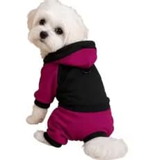 Roupa para Pet Macacão Moletom Flanelado cachorro cães e Gato