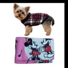 Roupa  pet kit capinha +Cobertor  para  Filhotes cachorro Cães
