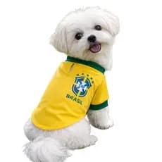 Roupa pet Camisa time copa do mundo Brasil para pet /cachorro / cães /gatos