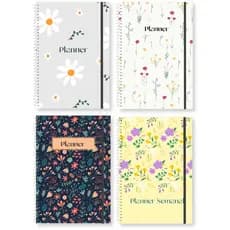 Planner Semanal Flower gardenr - Erudittas Agenda Permanente Datado e não Datada