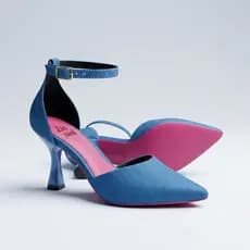 Scarpin Feminino Madame Bico Fino Salto Taça Médio 8,5cm