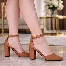 Tornozeleira Feminina Corrente Elos Grossos Dourada 30cm Ajustável Luxo Delicada Moderna