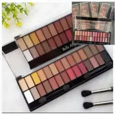 2 Paletas de sombras matte e Colorida 56  cores de sombra belle angel e febella.
