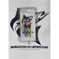 Isca artificial JIG 10g 5cm 3 unidades + Suporte hook, Cores: Dourado, Cromado, Camaleão. Marca Robalo Iscas Artificiais
