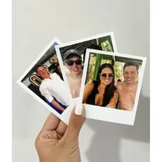 Mini Foto - KIT COM 30 FOTOS - 5,5 X 6,5cm - Envie suas Fotos - Cabe na capinha do Celular - Alta qualidade