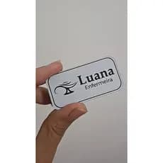Crachá broche Personalizado Barato - Acabamento de Aço Escovado!
